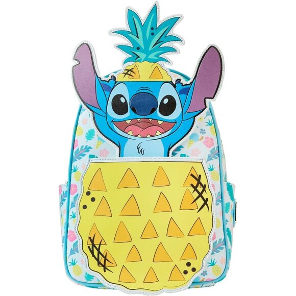 NWT Loungefly Peekaboo Stitch Pineapple Mini Backpack main image 6